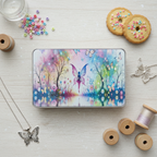 Fairy tin flat lay