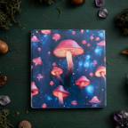 Flat Lay - Magical Mushroom Ceramic Coaster