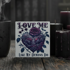 Gothic Demons Ceramic Coaster Lifestyle
