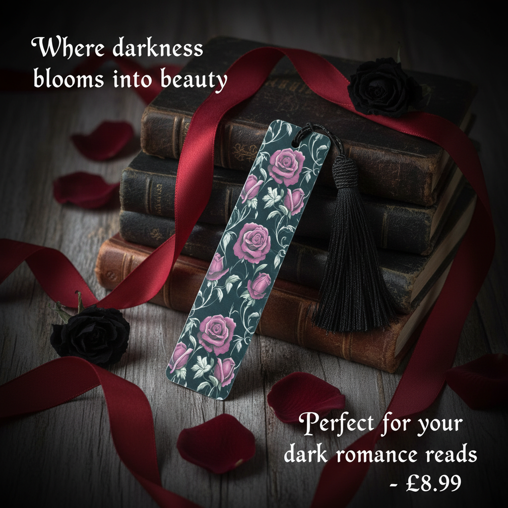 Gothic Roses Bookmark Valentine's Social Media Post