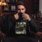 I Run On Coffee and Horror Movies Sweatshirt Lifestyle