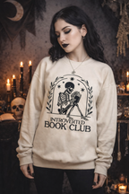 Introverted Book Club Sweatshirt - Unisex Skeleton Sweater