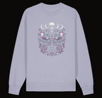 Death Moth Sweatshirt in Lavender