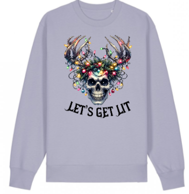 Let's Get Lit Sweatshirt - Gothic Christmas Jumper | Dark Festive Holiday Fashion