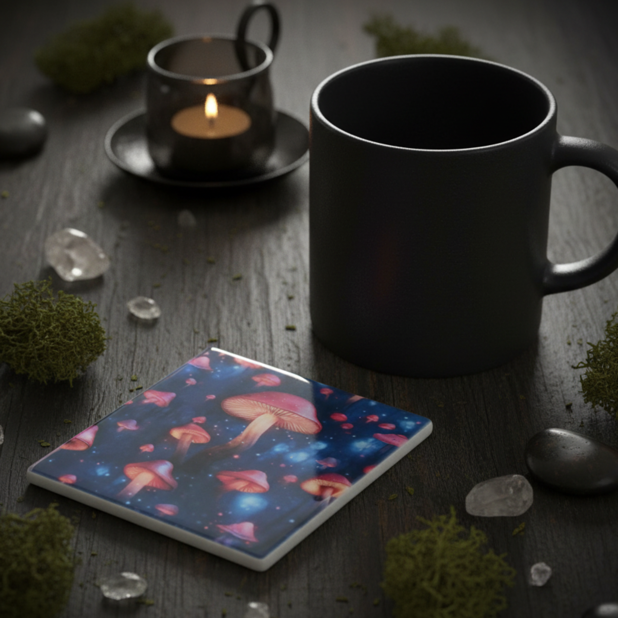 Lifestyle - Magical Mushroom Ceramic Coaster