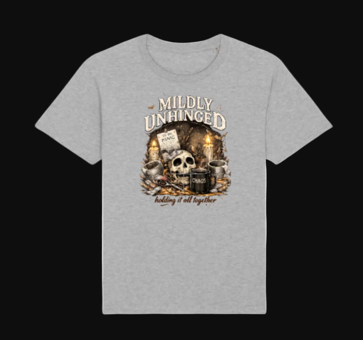 Mildly Unhinged T-Shirt in Grey