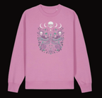 Death Moth Sweatshirt in Pink