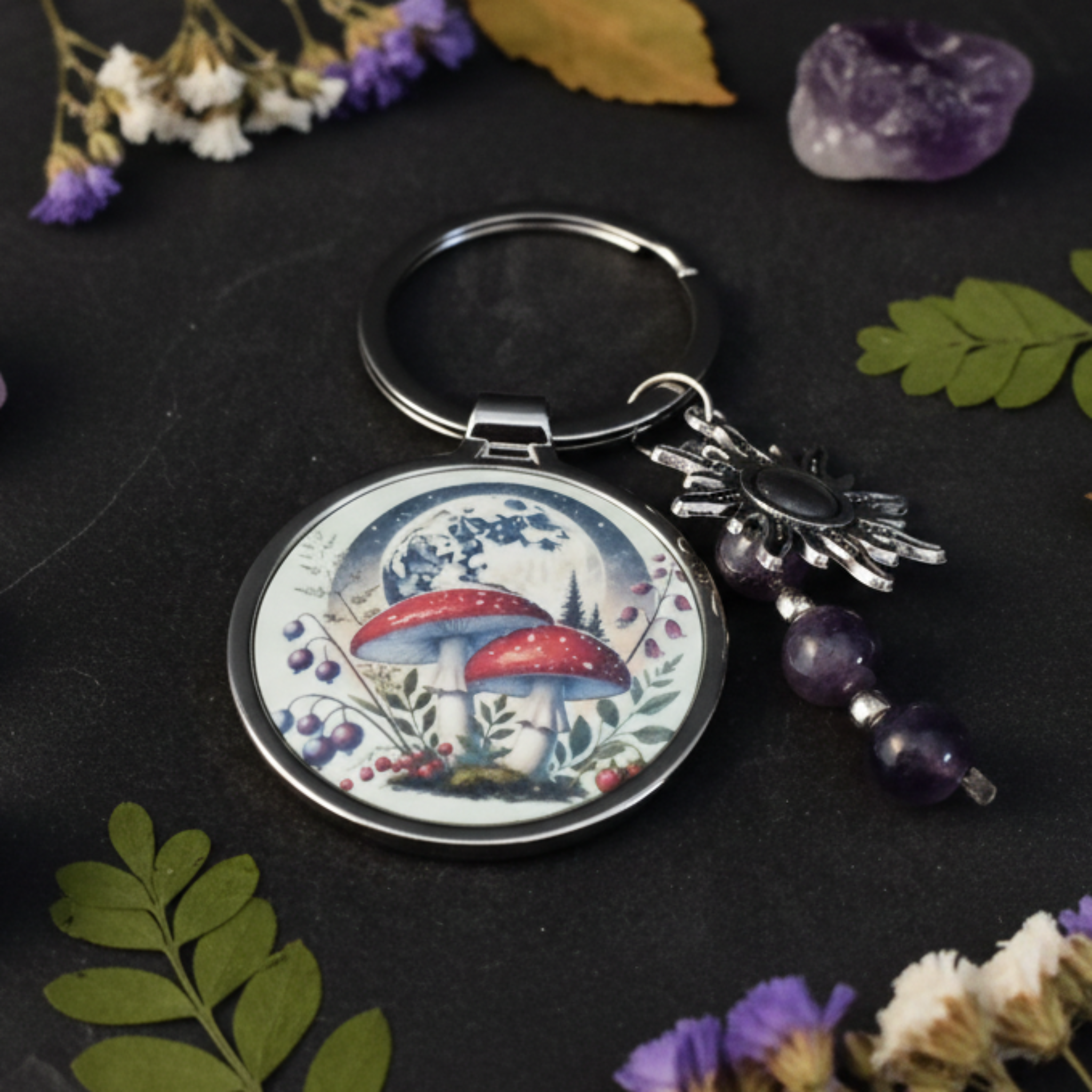 Mushroom Keyring Lifestyle