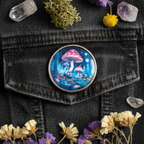Mushroom Pin Badge Lifestyle