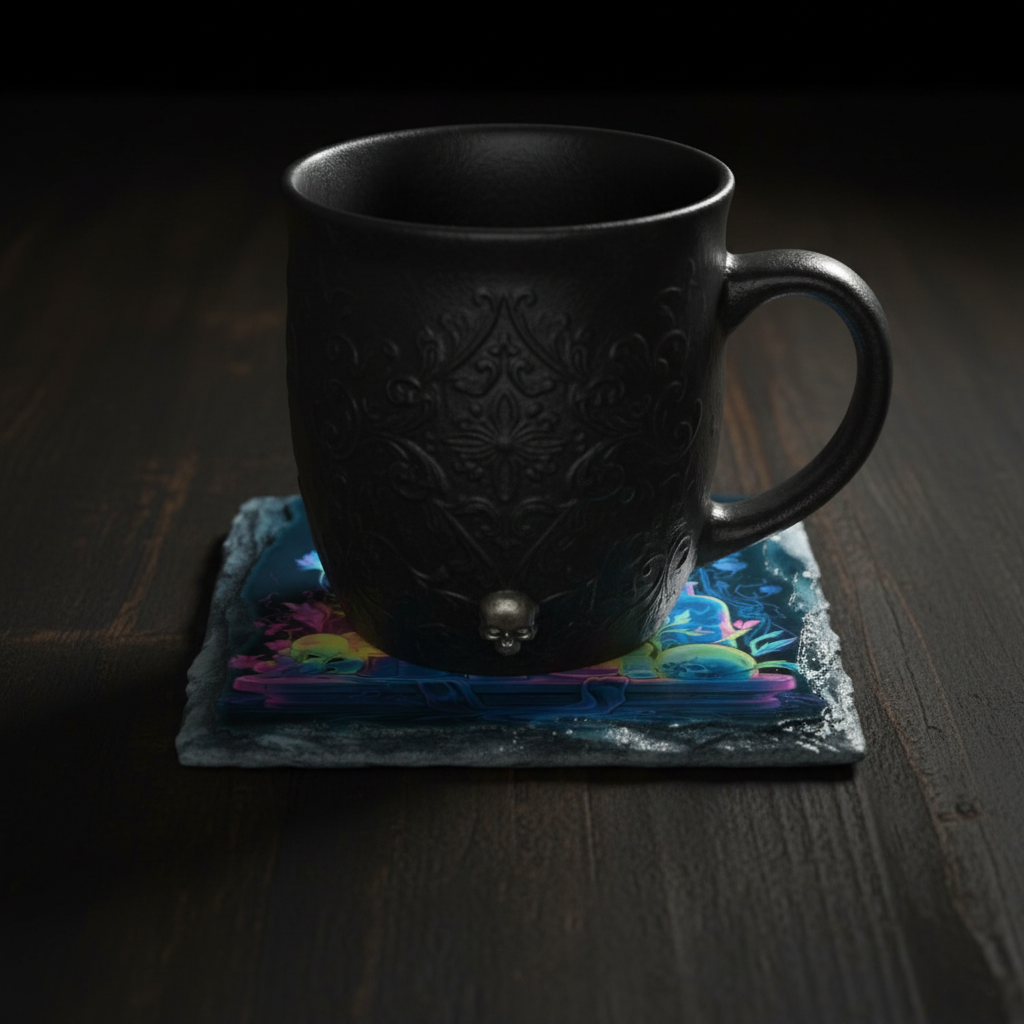 Neon Potions Coaster Detail