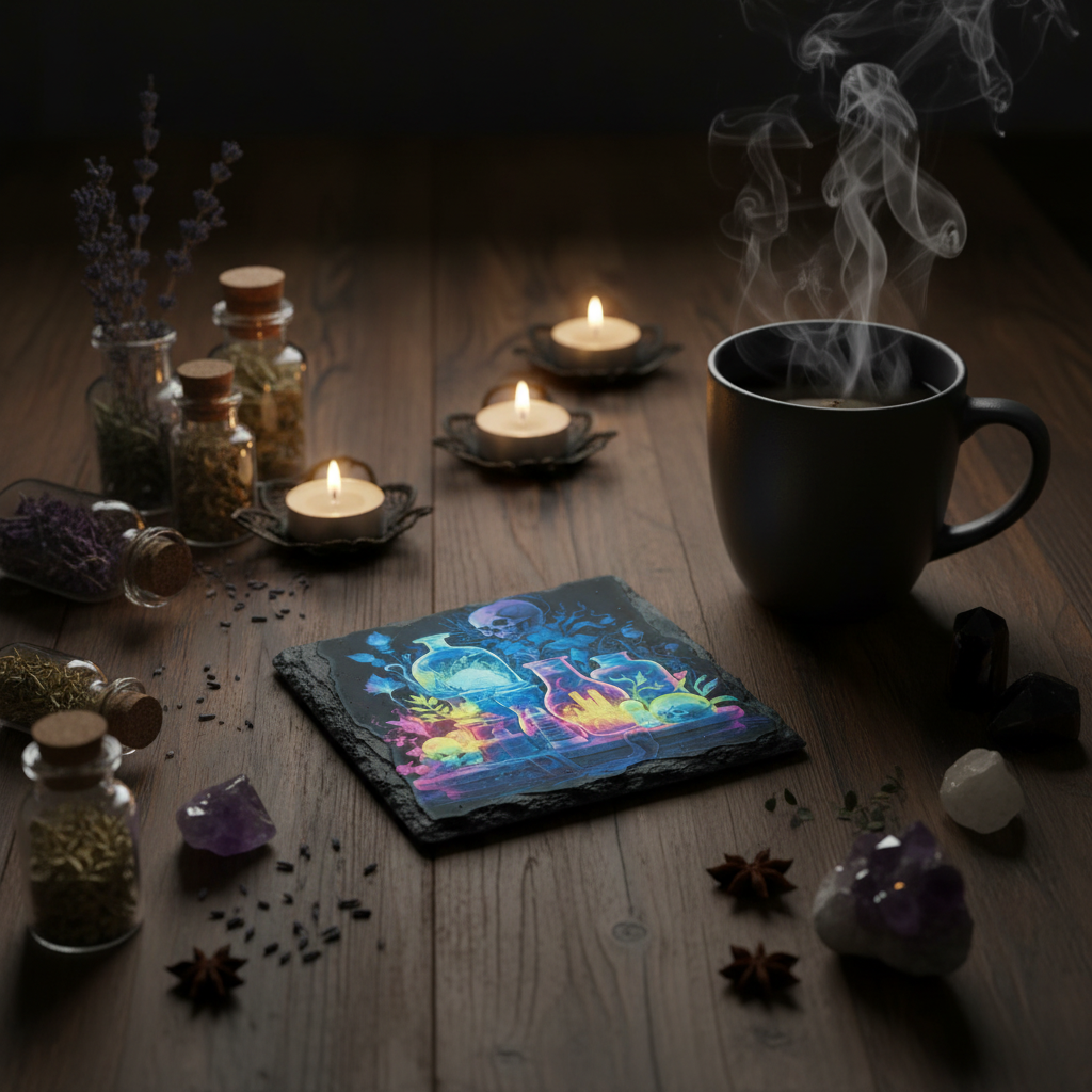 Neon Potions Coaster Lifestyle