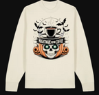 Nightmare Before Coffee sweatshirt in cream