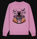 Nightmare Before Coffee sweatshirt in pink