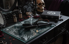 Ouija Board Glass Placemat & Chopping Board - Halloween Occult Decor