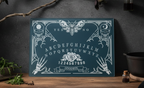 Ouija Board Glass Placemat & Chopping Board - Halloween Occult Decor