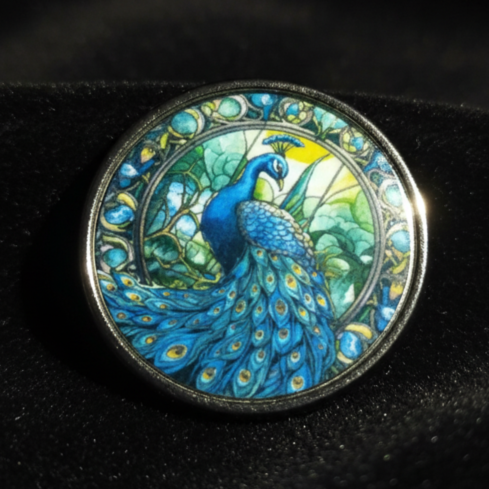 Peacock Pin Badge