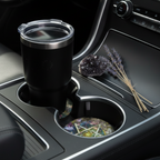 Pentagram Car Coasters — Lifestyle