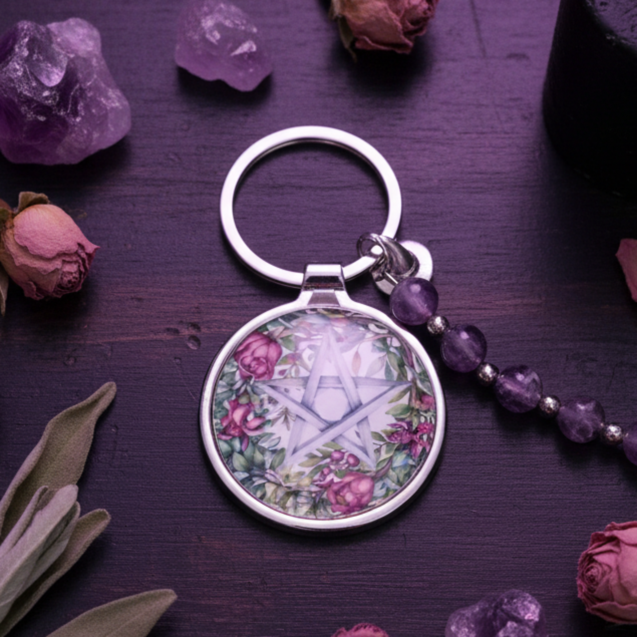 Pentagram Keyring Lifestyle