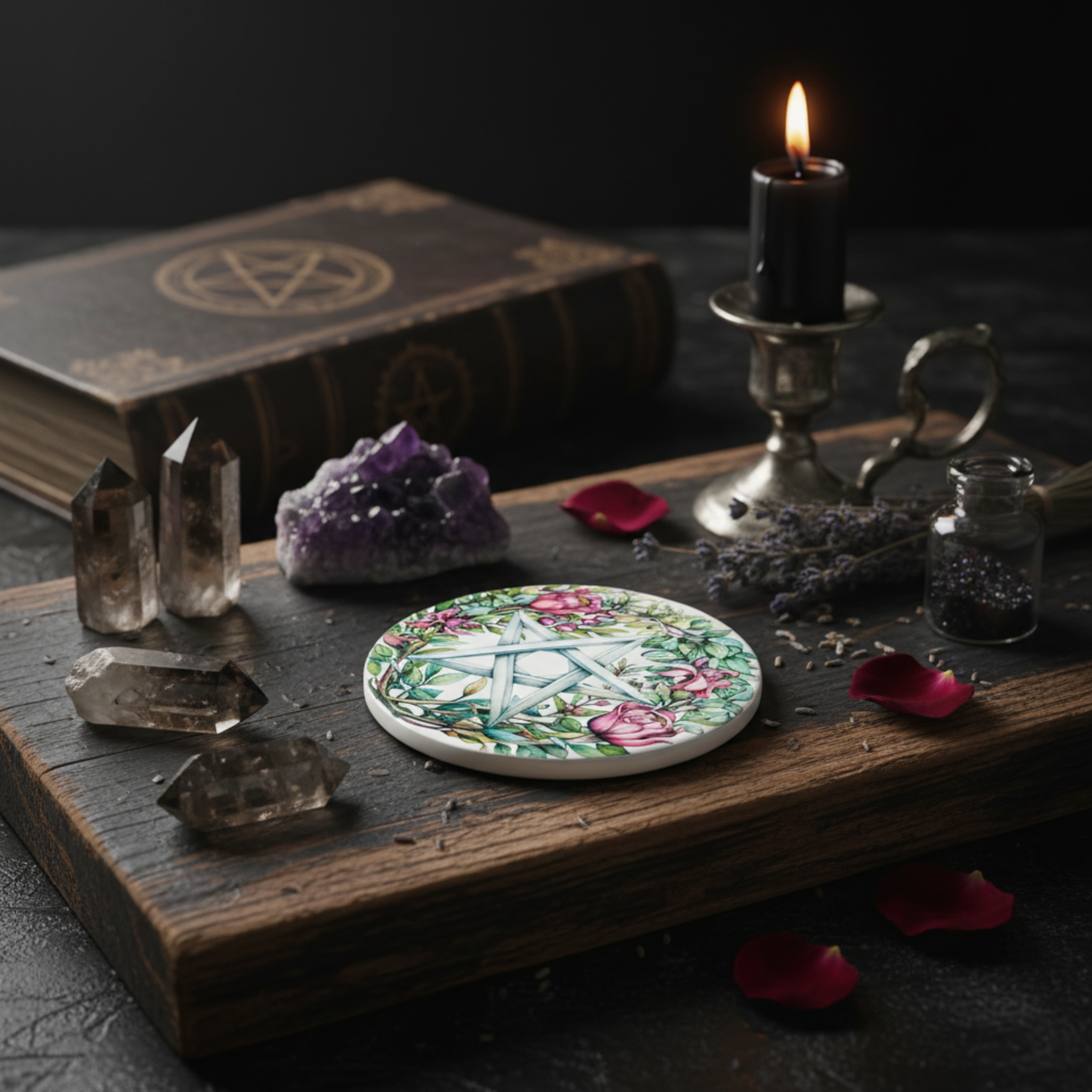 Pentagram Witch Coaster Lifestyle