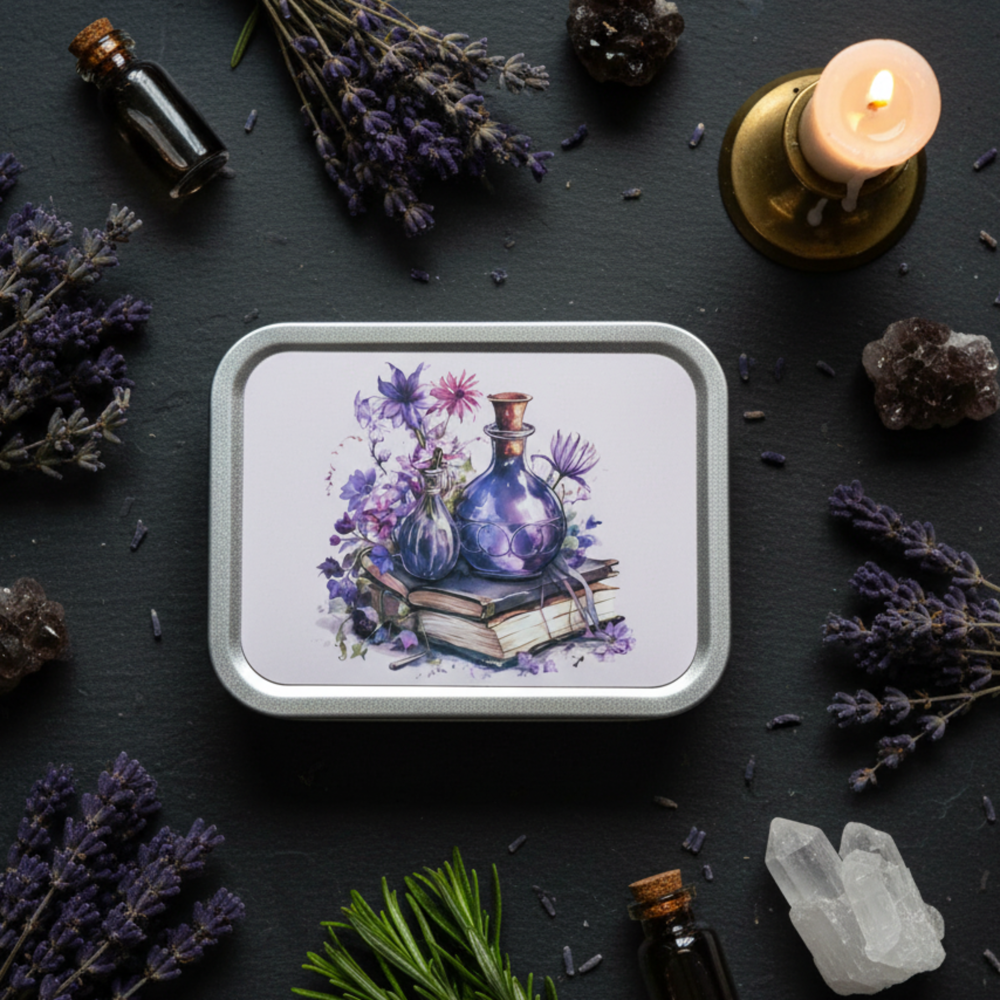 Potions Tin - Flat Lay