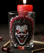 Scary Clown Shot Glass - Gothic Horror Party Drinkware