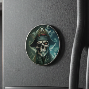 Skeleton Pirate Fridge Magnet Lifestyle