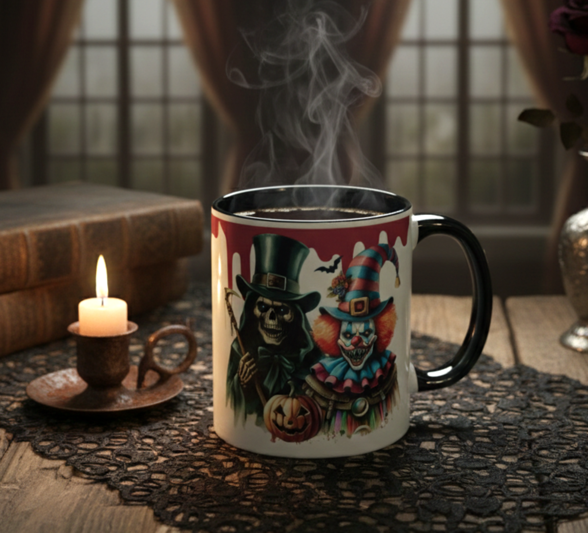 Skeleton Mug - Gothic Horror Halloween Ceramic Mug