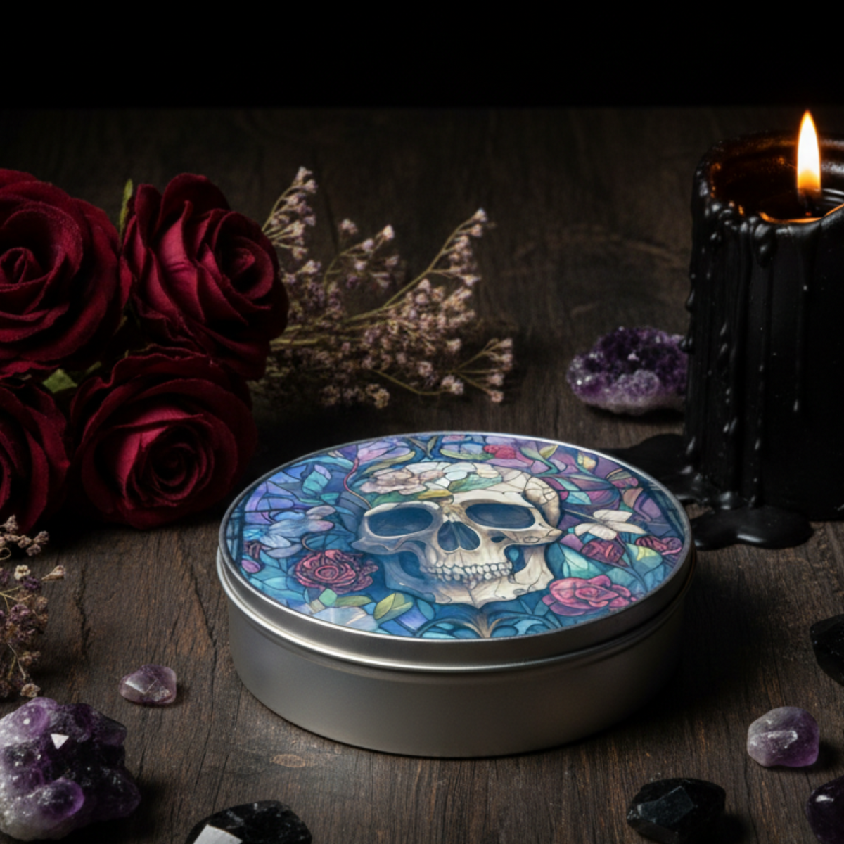 Skull Gothic Tin Lifestyle
