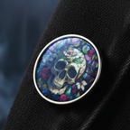 Skull Pin Badge Lifestyle