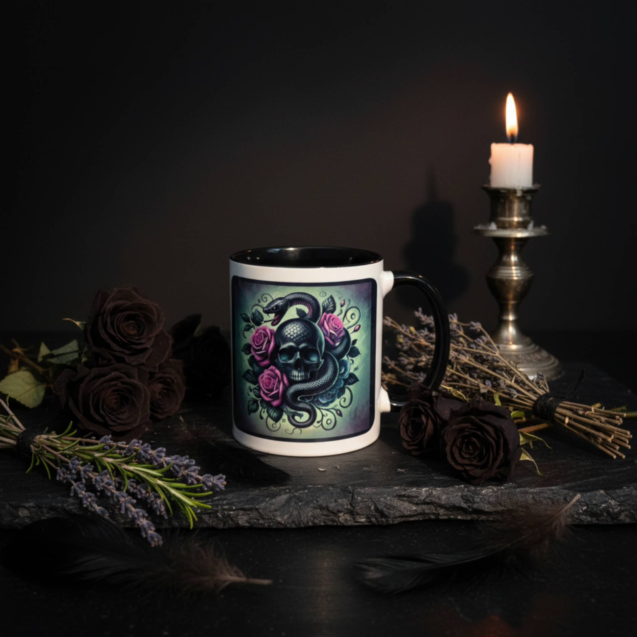 Snake and Skull Mug Lifestyle 1