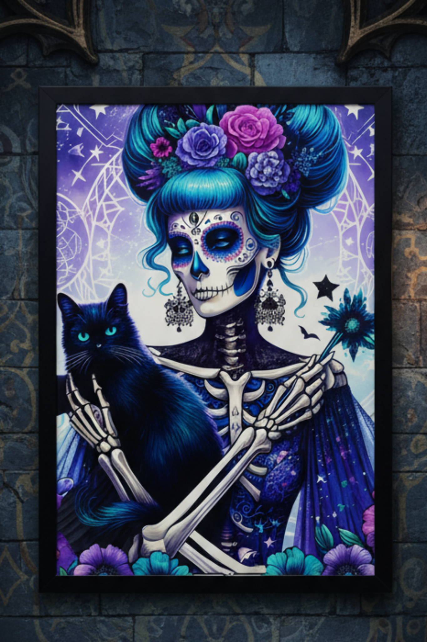 The Witch — Gothic A4 Art Print on a different wall